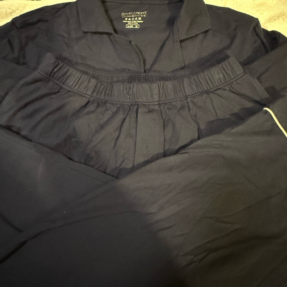 David Archy  Men's Navy Blue set pijama size M